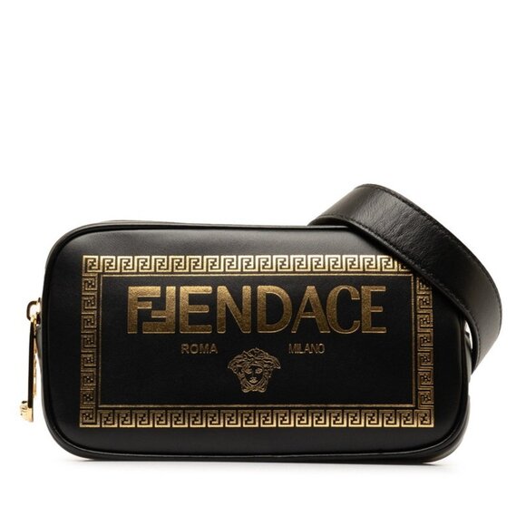 FENDI Black Leather Shoulder Bag - Picture 1 of 11